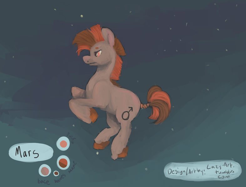 Size: 1500x1143 | Tagged: safe, artist:weepysheep, deleted from derpibooru, derpibooru import, oc, unofficial characters only, earth pony, pony, adoptable, male, mars, solo, stallion