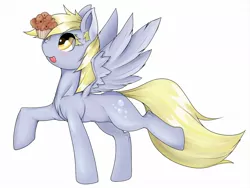 Size: 1280x960 | Tagged: safe, artist:zokkili, derpibooru import, derpy hooves, pegasus, pony, female, mare, muffin, solo