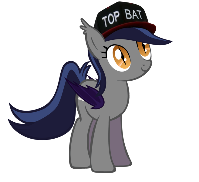 Size: 3280x3000 | Tagged: safe, derpibooru import, oc, oc:echo, unofficial characters only, bat pony, pony, baseball cap, cute, death stare, female, hat, mare, simple background, solo, top bat, top gun, transparent background, vector
