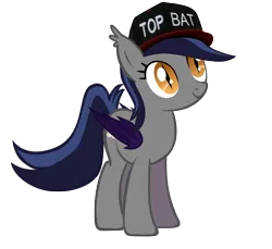 Size: 3280x3000 | Tagged: safe, derpibooru import, oc, oc:echo, unofficial characters only, bat pony, pony, baseball cap, cute, death stare, female, hat, mare, simple background, solo, top bat, top gun, transparent background, vector
