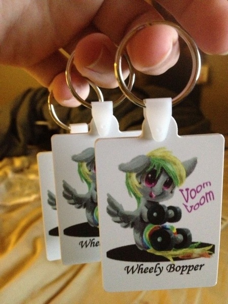 Size: 640x853 | Tagged: artist:owlvortex, derpibooru import, keychain, oc, oc:wheely bopper, original species, photo, safe, unofficial characters only, wheelpone