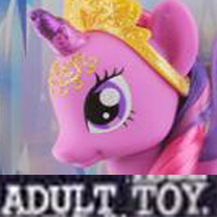 Size: 200x200 | Tagged: safe, derpibooru import, twilight sparkle, twilight sparkle (alicorn), alicorn, pony, caption, dissonant caption, expand dong, female, image macro, mare, text, toy