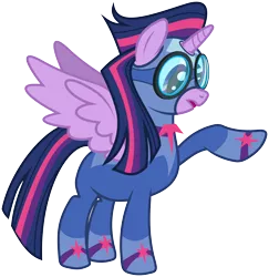 Size: 5833x6000 | Tagged: safe, artist:masem, derpibooru import, masked matter-horn, twilight sparkle, twilight sparkle (alicorn), alicorn, pony, season 4, absurd resolution, clothes, costume, female, goggles, mare, power ponies, power rangers, simple background, solo, speculation, transparent background, vector