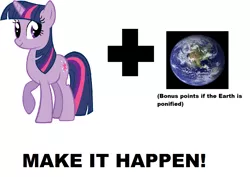 Size: 1302x920 | Tagged: artist:mynastystamps, crack shipping, derpibooru import, exploitable meme, make it happen, meme, planet, safe, twilight sparkle, wtf