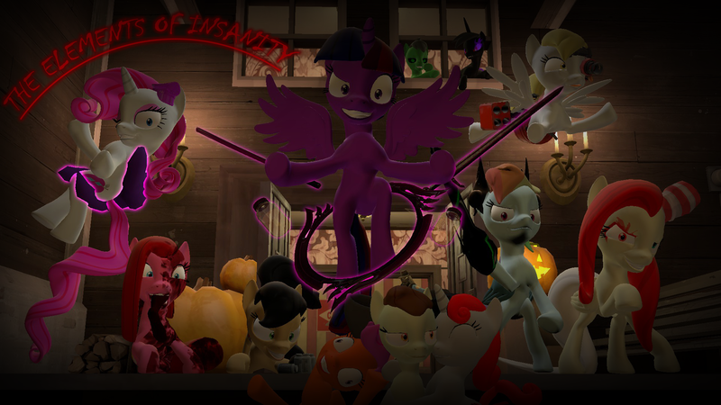 Size: 1920x1080 | Tagged: 3d, alicorn, alternate universe, apple bloom, applejack, applepills, artist:flaminghammers1997, brutalight sparcake, creepy belle, cutie mark crusaders, cutie mark monsters, demented six, derpibooru import, derpigun, derpy hooves, elements of insanity, endario, enderman, endermane, enderpony, fluttershout, fluttershy, francie bloom, gmod, karateloo, mane six, pinkie pie, pinkis cupcake, rainbine, rainbine ears, rainbow dash, rarifruit, rarity, scootaloo, semi-grimdark, sweetie belle, twilight sparkle, twilight sparkle (alicorn)