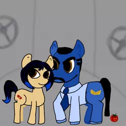 Size: 1024x1024 | Tagged: derpibooru import, mako mori, pacific rim, ponified, safe, stacker pentecost