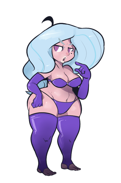 Size: 440x663 | Tagged: artist:mangneto, bbw, belly button, bikini, breasts, chubby, clothes, derpibooru import, fat, female, hatless, hips, human, humanized, missing accessory, solo, suggestive, swimsuit, the great and bountiful trixie, trixie