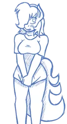 Size: 309x571 | Tagged: anthro, anthro oc, artist:miikymod, blushing, derpibooru import, oc, safe, solo, unofficial characters only