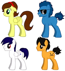 Size: 2000x2160 | Tagged: safe, derpibooru import, oc, unofficial characters only, earth pony, pegasus, pony, pony creator, female, lip bite, male, mare, stallion, sunglasses