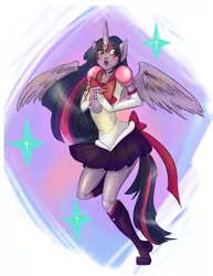 Size: 1024x1325 | Tagged: artist:rubynina, derpibooru import, eared humanization, horned humanization, humanized, pony coloring, safe, sailor moon, sailor scout, sailor twilight, solo, tailed humanization, twilight sparkle, twilight sparkle (alicorn), winged humanization