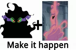 Size: 3000x2000 | Tagged: safe, derpibooru import, king sombra, umbrum, caesar clown, exploitable meme, make it happen, meme, one piece, text