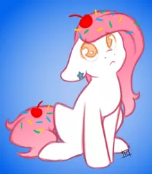 Size: 1280x1463 | Tagged: artist:sinclair2013, derpibooru import, food pony, oc, original species, sad, safe, solo, unofficial characters only