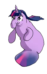 Size: 448x704 | Tagged: artist:shveyk, derpibooru import, manatee, safe, solo, species swap, twilight sparkle