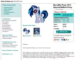 Size: 725x576 | Tagged: derpibooru import, g4, hasbro, hasbro toy shop, incoming drama, official, online, rule 63, safe, store, vinyl scratch