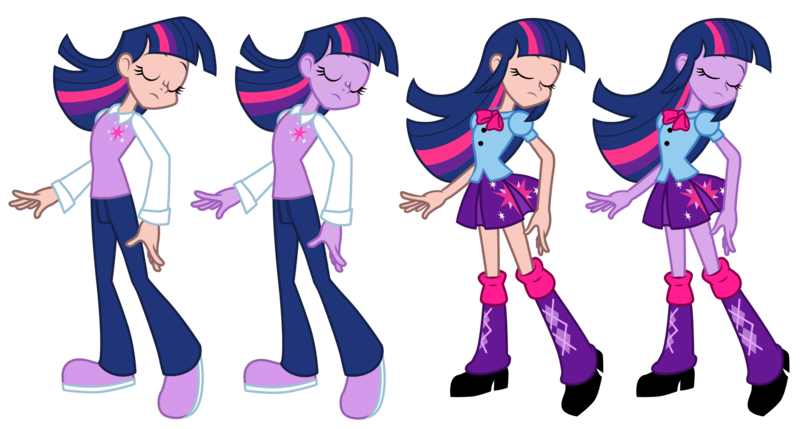 Size: 2840x1522 | Tagged: safe, artist:trinityinyang, derpibooru import, twilight sparkle, equestria girls, humanized, simple background, solo, transparent background, vector