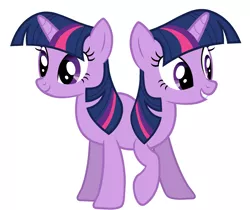 Size: 3109x2617 | Tagged: artist needed, catdog, conjoined, derpibooru import, pushmi-pullyu, safe, simple background, solo, twilight sparkle, two heads, vector, wat, white background