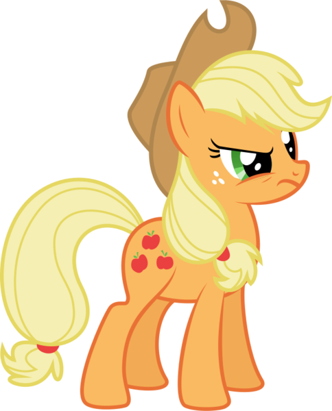 Size: 630x781 | Tagged: safe, artist:glitchking123, derpibooru import, applejack, earth pony, pony, angry, simple background, solo, svg, transparent background, vector