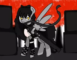 Size: 1014x788 | Tagged: safe, artist:theunluckycat, derpibooru import, ponified, blake belladonna, gambol shroud, rwby, solo