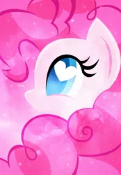 Size: 1280x1839 | Tagged: safe, artist:euphoriapony, derpibooru import, pinkie pie, pony, bust, heart eyes, portrait, solo, wingding eyes