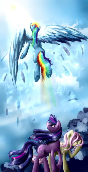 Size: 1024x2000 | Tagged: artist:shizyaa, derpibooru import, rainbow dash, safe, twilight sparkle