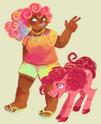 Size: 1261x1542 | Tagged: safe, artist:jununy, derpibooru import, pinkie pie, blackwashing, dark skin, humanized, image, png