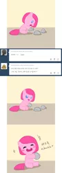 Size: 644x1784 | Tagged: safe, artist:apzzang, derpibooru import, pinkie pie, pony, ask-grow-pinkie, baby, baby pie, baby pinkie pie, baby pony, comic, cute, diapinkes, foal, korean, tumblr, younger