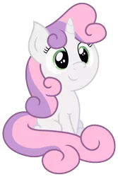Size: 3500x5250 | Tagged: safe, artist:bobdude0, artist:pikamander2, derpibooru import, sweetie belle, pony, unicorn, absurd resolution, cute, diasweetes, female, filly, looking at something, simple background, sitting, smiling, solo, transparent background, vector