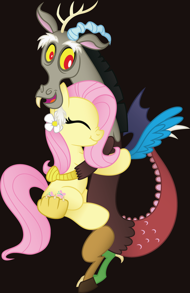 Size: 3001x4634 | Tagged: artist:drawponies, artist:jakage, derpibooru import, discord, fluttershy, safe