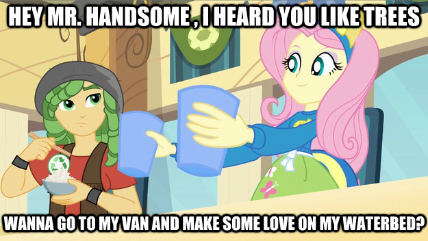 Size: 625x352 | Tagged: suggestive, derpibooru import, edit, edited screencap, screencap, fluttershy, sandalwood, equestria girls, equestria girls (movie), background human, fake ears, female, hippie, hippieshy, image macro, male, meme, pony ears, sandalshy, shipping, straight, wondercolts uniform