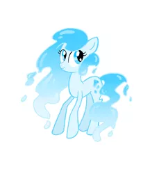 Size: 4608x5040 | Tagged: safe, artist:thecheeseburger, derpibooru import, oc, unofficial characters only, earth pony, elemental pony, pony, water pony, absurd resolution, female, mare, simple background, solo, water mane, white background
