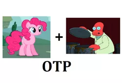 Size: 680x459 | Tagged: crack shipping, crossover shipping, derpibooru import, exploitable meme, female, futurama, male, otp, pinkie pie, safe, shipping, straight, zoidberg