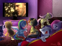 Size: 667x500 | Tagged: applejack, big boss, crying, derpibooru import, exploitable meme, fluttershy, mane six, meme, metal gear, metal gear solid, oc, oc:pauly sentry, pinkie pie, rainbow dash, rarity, sad, sad movie meme, safe, twilight sparkle