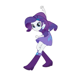 Size: 1000x1000 | Tagged: safe, derpibooru import, rarity, equestria girls, dancing, simple background, solo, transparent background, vector