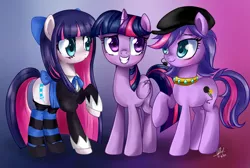 Size: 1738x1171 | Tagged: safe, artist:zorbitas, derpibooru import, twilight sparkle, twilight sparkle (alicorn), ponified, alicorn, pony, anarchy stocking, crossover, female, littlest pet shop, mare, panty and stocking with garterbelt, purple, zoe trent