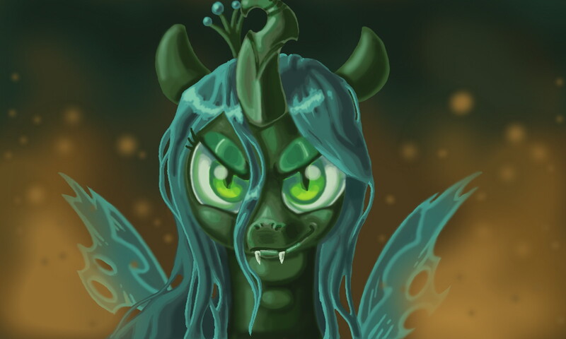 Size: 1600x960 | Tagged: safe, artist:shira-kaeru, derpibooru import, queen chrysalis, solo