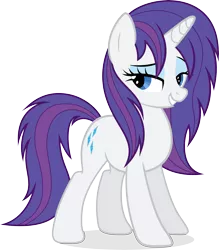 Size: 6149x7015 | Tagged: absurd resolution, alternate hairstyle, artist:lazypixel, rarity, safe, simple background, solo, transparent background, vector