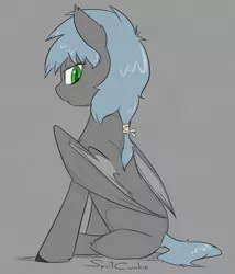 Size: 609x712 | Tagged: safe, artist:spiritcookie, derpibooru import, oc, unofficial characters only, bat pony, pony, bored, solo