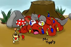 Size: 632x424 | Tagged: artist:mr tiggly the wiggly walnut, captain olimar, derpibooru import, fluffy pony, fluffy pony grimdark, pikmin, semi-grimdark