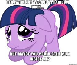 Size: 610x516 | Tagged: suggestive, derpibooru import, twilight sparkle, pony, exploitable meme, female, image macro, iwtcird, meme, solo, solo female