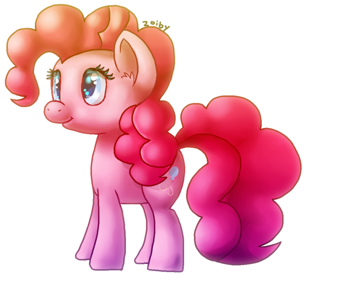 Size: 1200x1000 | Tagged: artist:zoiby, derpibooru import, pinkie pie, safe, simple background, solo, transparent background