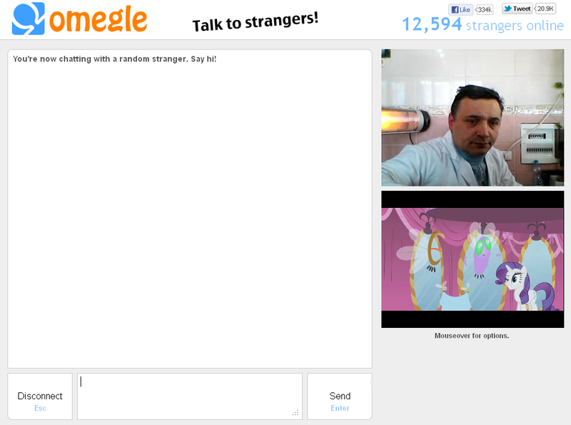 Size: 1000x744 | Tagged: derpibooru import, human, irl, irl human, omegle, parasprite, photo, professor, rarity, safe