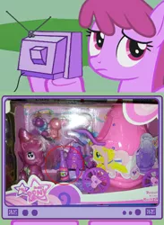 Size: 604x827 | Tagged: safe, derpibooru import, berry punch, berryshine, fluttershy, pony, alcohol, beer, bootleg, doll, exploitable meme, irl, meme, my sweet pony, photo, toy, tv meme