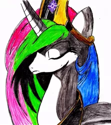 Size: 777x875 | Tagged: artist:ced75, derpibooru import, princess celestia, safe, solo, traditional art