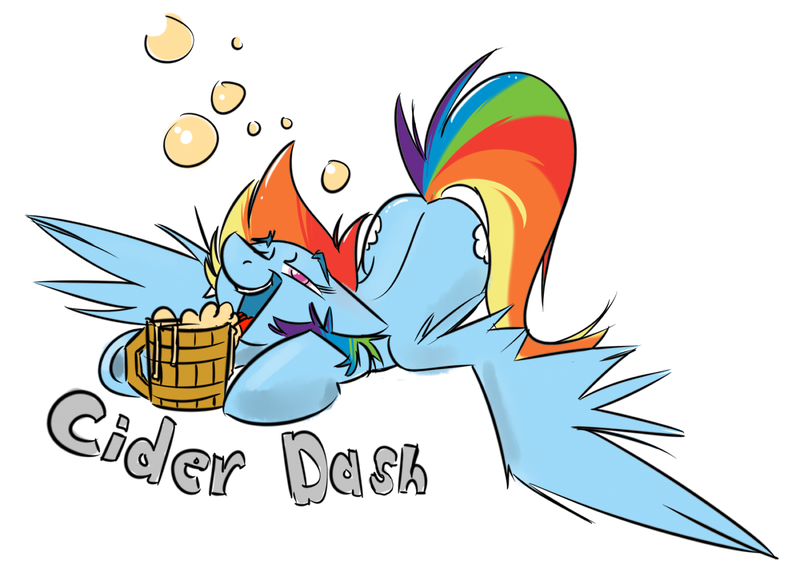 Size: 1200x852 | Tagged: artist:cider, cider, cider dash, derpibooru import, rainbow dash, safe, solo