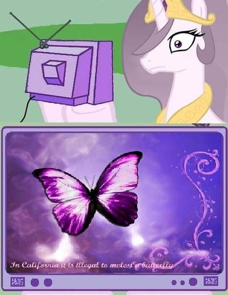 Size: 539x696 | Tagged: butterfly, california, derpibooru import, exploitable meme, law, meme, obligatory pony, princess celestia, princess molestia, safe, tv meme