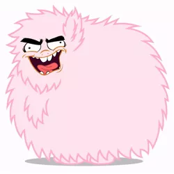 Size: 900x900 | Tagged: artist:bonekaiser, derpibooru import, edit, oc, oc:fluffle puff, pink, safe, screaming, simple background, solo, solrac, unofficial characters only, vector, white background