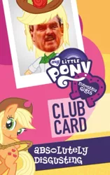 Size: 342x543 | Tagged: safe, derpibooru import, applejack, equestria girls, absolutely disgusting, become an equestria girl