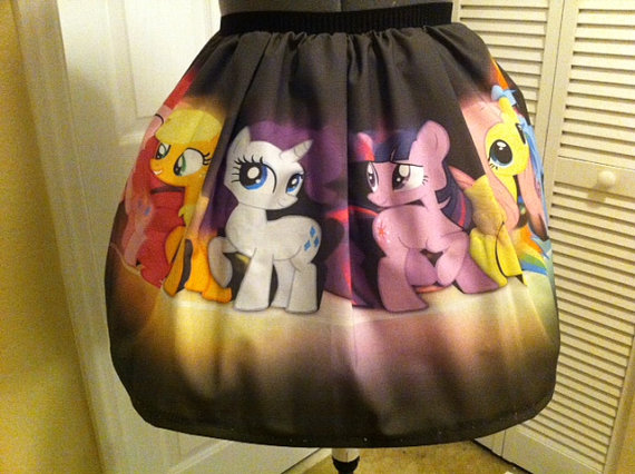 Size: 570x426 | Tagged: applejack, clothes, custom, derpibooru import, fluttershy, merchandise, pinkie pie, rainbow dash, rarity, safe, skirt, twilight sparkle