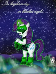 Size: 750x977 | Tagged: safe, artist:alfredofroylan2, derpibooru import, rarity, sweetie belle, comic, green lantern