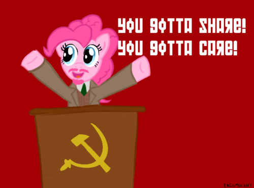 Size: 500x371 | Tagged: communism, derpibooru import, fake cyrillic, lenin, pinkie pie, pinko pie, safe, solo